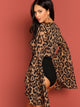 Exaggerated Bell Sleeve Leopard Print Bodysuit