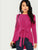 Self Belted Asymmetrical Hem Top