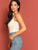 Rib Knit Thick Strap Top