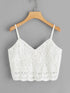 Zip Back Scallop Hem Cami Top