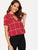 Choker Neck Keyhole Back Grid Top