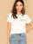 Letter Print Short Sleeve Top