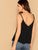 V Neck Solid Cami Top