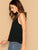 V Neck Solid Cami Top