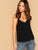 V Neck Solid Cami Top