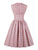 50s Calico Print Button Up Flared Dress