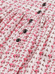 50s Calico Print Button Up Flared Dress