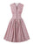 50s Calico Print Button Up Flared Dress