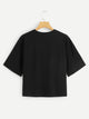 Letter Print Knot Tee
