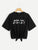 Letter Print Knot Tee