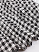 50s Off-The-Shoulder Gingham Flared Dress