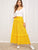 Drawstring Waist Frill Trim Polka Dot Skirt
