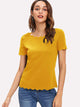 Scallop Edge Solid Top