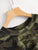 Knot Front Camo Tee