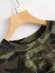 Knot Front Camo Tee