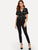 Choker Neck Keyhole Back Grid Top