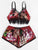 Lace Trim Floral Lingerie Set