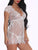Eyelash Floral Lace Dress With Thong