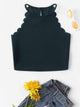 Scallop Trim Halter Top