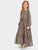 Girls Tassel Trim Tribal Print Maxi Dress