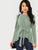 Self Belted Asymmetrical Hem Top