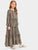 Girls Tassel Trim Tribal Print Maxi Dress