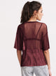 Sheer Mesh Boxy Top