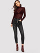 Dark Wash Button Up Skinny Jeans