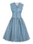 50s Button Front Floral Print Dress