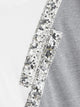 Color-block Sequin Panel Tee