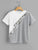 Color-block Sequin Panel Tee