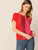 Sequin Patched Colorblock Top