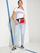 Ripped Tuxedo Stripe Side Skinny Jeans
