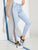 Ripped Tuxedo Stripe Side Skinny Jeans