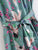 Self Tie Floral & Crane Print Jumpsuit