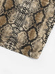 Snakeskin Print Crop Halter Top