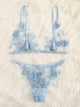 Appliques Tanga Lingerie Set