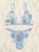Appliques Tanga Lingerie Set