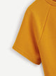 Dip Hem Raglan Sleeve Peplum Top