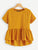 Dip Hem Raglan Sleeve Peplum Top