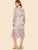 Tie Neck Ruffle Hem Floral Dress