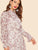 Tie Neck Ruffle Hem Floral Dress