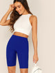 Rib Knit Skinny Cycling Shorts