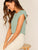 Gathered Neck Buttoned Keyhole Back Blouse