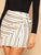 Tie Side Striped Wrap Skirt