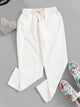 Ripped Drawstring Waist Jeans