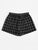 Grid Print Drawstring Shorts