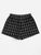 Grid Print Drawstring Shorts