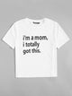 Letter Print Short Sleeve Tee