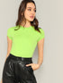 Solid Form Fitting Tee